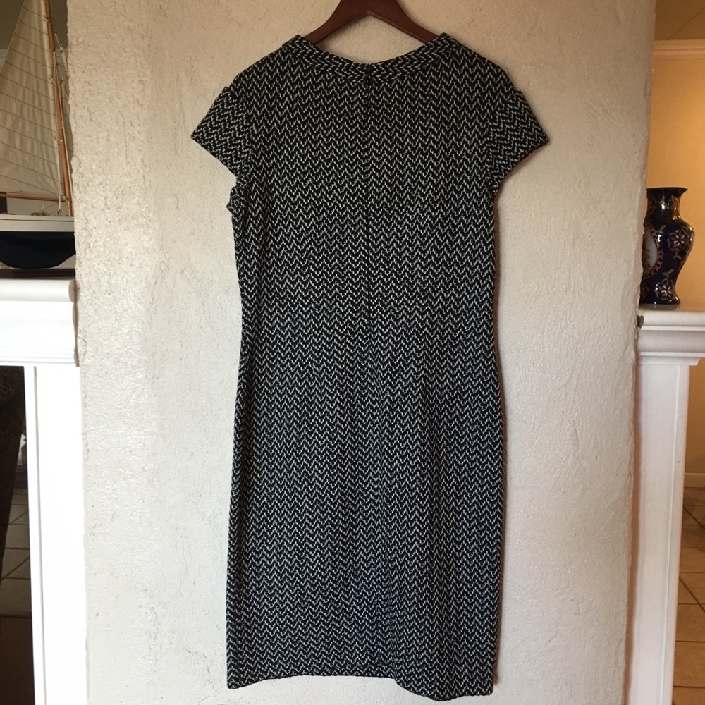 St. John Chevron Tweed Sheath Dress - Picture 4 of 8